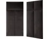 Two dark gray upholstered wall panels are shown against a white background. Anteprima dell’immagine prodotto