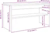 vidaXL TV skříňka bílá 80 x 30 x 40 cm materiál na bázi Náhled obrázku produktu 7