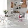 Chariot de service rose Relaxdays, 3 niveaux - une aide Voir les images du produit 5