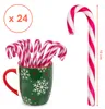 24x Zuckerstangen essbar - Geschmack: Erdbeere - Weihnachts Produktbild-Vorschau 2