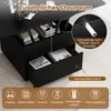 COSTWAY Couchtisch, Wohnzimmertisch mit Schublade, Rollen & Produktbild-Vorschau 5