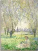 ARTland Leinwandbild Sitzende Frau unter Weiden. 1880 Produktbild-Vorschau 1