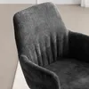 home24 Drehbarer Armlehnenstuhl - Grau - Chenille - Eisen - Produktbild-Vorschau 6