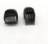 Two black plastic beard trimmer attachments are shown on a white background. Produktbild-Vorschau