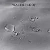 Close-up of water droplets on a gray fabric surface, with the word "WATERPROOF" printed at the top. Voir les images du produit