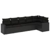The Living Store 6-tlg. Garten-Sofagarnitur mit Kissen Produktbild-Vorschau 3