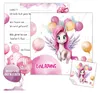 Einhorn Einladung Kindergeburtstag Mädchen | XXL Unicorn Produktbild-Vorschau 1
