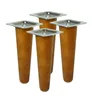 Gerades Buchenbein UNIQ 12 cm mit Montageplatte Produktbild-Vorschau 1