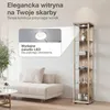 K-Möbel witryna szklana stojąca w kolorze dąb sonoma Podgląd zdjęcia produktu 5