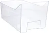 A clear plastic drawer for a refrigerator or freezer, designed for storing vegetables. Voir les images du produit