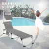 Skládací hliníkové lehátko Aurelie od tectake®, s polštářem Náhled obrázku produktu 9