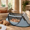DERYAN Pop-Up-Reisebett mit Moskitonetz BabyBox Himmelblau Produktbild-Vorschau 6