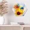 DEQORI Glasbild Echtglas 40x35 cm 'Sonnenblumenfreude' Produktbild-Vorschau 4