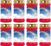 Grabkerze Rot 8er Pack, Brenndauer: 40 Stunden ( je Kerze Produktbild-Vorschau 1