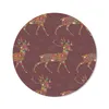 MuchoWow® Mauspad Mousepad Hirsche - Muster - Farben 50x50 Produktbild-Vorschau 1