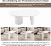 Sweiko Table basse blanche irrégulière stable et durable de Voir les images du produit 16