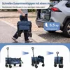 COSTWAY Bollerwagen 63L+29L faltbar, Handwagen bis 150kg, Produktbild-Vorschau 6