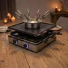 Appareil à raclette et fondue, 31 x 31 cm, 1 700 W, 1,3 L Voir les images du produit 6