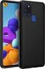 A black phone case is shown on a white background, with a phone inside the case displaying a colorful abstract image. Anteprima dell’immagine prodotto