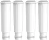 Four white water filter cartridges are arranged in a row against a white background. Produktbild-Vorschau