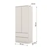 Kleiderschrank MAJA 80 cm KASCHMIR Funktionaler Schrank mit Produktbild-Vorschau 3