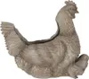 Clayre & Eef Kvetináč Chicken 46x30x38 cm sivý plast Náhľad obrázku produktu 1
