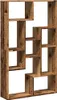 A wooden bookshelf with multiple compartments of varying sizes. Produktbild-Vorschau