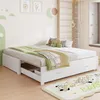Ausziehbares Bettgestell 90x190 bis 180x190 cm Massivholz Produktbild-Vorschau 2