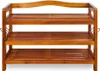 A three-tiered wooden shoe rack. Anteprima dell’immagine prodotto