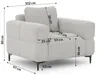 Cardea - Moderne Polstergarnitur 3+2+1 in Bubble-Optik aus Produktbild-Vorschau 20