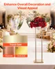 VEVOR portafiori da matrimonio 200x200x800 mm, 10 pz. Anteprima dell’immagine prodotto 4