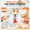 A collage of images showing different types of milk and a cream separator. Produktbild-Vorschau