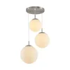 Lindby Hängeleuchte Heleska, weiß, Glas, 3-flg., Ø 47cm Produktbild-Vorschau 1