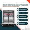 homeX Geschirrspüler 60 cm, Einbau Spülmaschine Produktbild-Vorschau 2