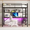 Dziecięce łóżko na poddaszu z barierką, USB, gniazdkiem, Podgląd zdjęcia produktu 7