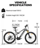 TX19 elektrische mountainbike voor volwassenen, met Productafbeelding-voorbeeld 10