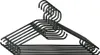 KESPER 16771 Kleiderbügel, 6er-Set, schwarz, Kunststoff Produktbild-Vorschau 1