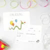 10 Einladungskarten mit Mattfolie Schlange Luftballon für Produktbild-Vorschau 4