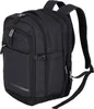 A black Travelite backpack shown from a side-diagonal angle against a white background. Voir les images du produit