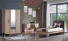 Bett Loft Holz Chesterfield 100x200cm Bettrahmen Produktbild-Vorschau 3
