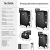 tectake® Hartschalenkoffer-Set Cleo 19-teilig, Hartschalen Produktbild-Vorschau 5