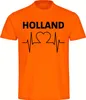 multifanshop Herren T-Shirt - Holland - Herzschlag, Produktbild-Vorschau 1