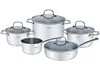 9-Teiliges Topfset Klausberg Kb-7215 Stahl 18/10 Produktbild-Vorschau 1