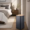 Relaxdays, wasmand met deksel, metaal, 55 liter, hoogte x Productafbeelding-voorbeeld 3