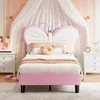 INONEFT Kinderbett 90x190 mit LED ,Einzelbett Polsterbetten Produktbild-Vorschau 11