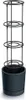 A black tomato planter with a tiered support structure. Produktbild-Vorschau