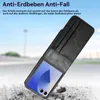 A phone case is shown at an angle, appearing to be dropped on a rough surface with a blurred background of a road and sky. Produktbild-Vorschau