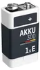 ANSMANN Akku 9V 300mAh E-Block NiMH 1,2V – 1000x Produktbild-Vorschau 1