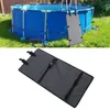 An above-ground swimming pool with a ladder and a protective mat attached to the ladder. Náhled obrázku produktu
