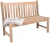 Teak Gartenbank SOLO 2-Sitzer 120 cm ohne Armlehne Produktbild-Vorschau
